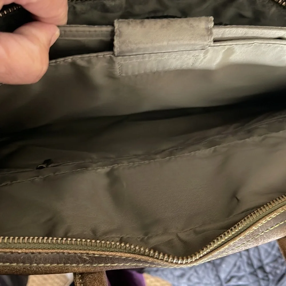 Matt and Nat sustainable & eco friendly vegan deep brown briefcase